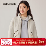 斯凯奇（Skechers）新年礼物外套女款冬季装新品2025年冬季保暖棉服短款上衣L425W077