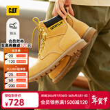 卡特（CAT）经典大黄靴马丁靴男鞋SecondShift牛皮钢头防护户外工装靴子男 黄色P89162 39