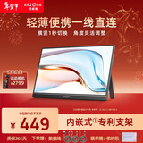 ARZOPA 14英寸便携式显示器  电脑笔记本副屏switch PS5/4显示屏 A1 GAMUT SLIM 曜石黑