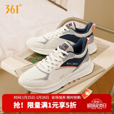 361°运动鞋男冬季皮革面防泼水休闲老爹通勤跑步鞋子男672336702F-1