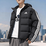阿迪达斯（adidas）羽绒服男装棉羽 2025冬季新款运动服休闲服连帽保暖面包服外套 KC2493 M