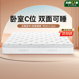 喜临门白骑士精锐版床垫 泰国乳胶三区弹簧3D芯材席梦思1.8x2m软硬适中