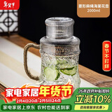 唯铭诺玻璃水壶耐高温冷水壶家用凉水壶复古泡茶养生花茶壶凉白开扎壶