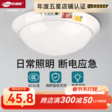 杰澜斯led消防应急照明灯吸顶式声控人体感应灯家用楼道商场停电应急灯 应急吸顶灯+LED24W模组光源