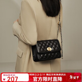 金狐狸（FOXER）牛皮女士包包女包大容量斜挎包女单肩包链条包轻奢生日情人节礼物