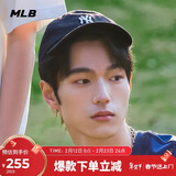 MLB帽子男女棒球帽新年情人节礼物鸭舌帽软顶帽3ACP7701N-50BKS