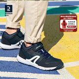 迪卡侬儿童运动鞋秋款小学生中大童男童鞋子潮真皮女童童鞋feel 藏青色 35