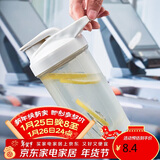 贝瑟斯摇摇杯健身男女奶昔蛋白粉摇杯大容量水杯运动便携带500ml灰色