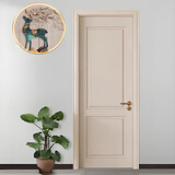 实木门卧室门法式奶油风烤漆门静音室内门复古房门白色实木复合门 实木复合【定~制~预~付~金】