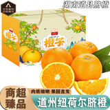 南步湖南道州脐橙 永州特产道县纽荷尔脐橙橙子果冻橙手剥橙新鲜水果 5斤 精选大果【单果75-90mm】