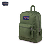 JANSPORT杰斯伯双肩包男背书包女学生校园电脑包 47LWKM1 军绿色
