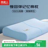 南极人枕头枕芯 全棉记忆枕颈椎枕 宿舍单人记忆棉枕头深度睡眠 单只