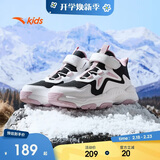 安踏儿童棉鞋男女大童户外加绒保暖棉鞋山脊运动棉鞋A22446932H