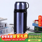 乐扣乐扣（LOCK&LOCK）保温壶304不锈钢保温保冷水壶户外露营旅行壶1.8L蓝色