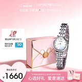 EMPORIO ARMANI阿玛尼手表女士白月光系列AR1961女士简约腕表女款新年礼物送女友