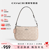 蔻驰（COACH）【情人节礼物】coach女包Nolita腋下包斜挎麻将包送女友节日礼物 CW426SVPWH杏色