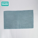 NITORI宜得利家居 家用卫生间垫子门口地垫雪尼尔吸水防滑浴室垫 蓝色 80cm*50cm 1件数
