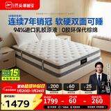 芝华仕5星床垫独立袋装弹簧静音家用乳胶席梦思软硬护脊厚垫明星垫D026 舒睡双面版-1.5*2M 年后发货（详询客服）