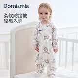 DOMIAMIA婴儿睡袋分腿睡袋四季通用宝宝防踢被四层纱布 花境M 23-27℃