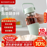 北鼎（Buydeem）泡茶随手杯 茶水分离玻璃水杯男款女款 泡茶杯子耐用便携办公礼物