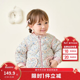 巴拉巴拉儿童羽绒服三防衣服轻薄棒球领外套男女童装2025新款秋冬装碎花萌