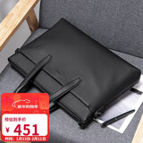 POLO公文包男士头层牛皮商务手提包男公事包14/15.6英寸笔记本电脑包