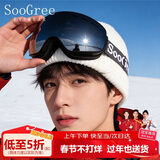 SooGree滑雪护目镜成人防雾滑雪镜男女双层可佩戴近视镜滑雪眼镜装备登山