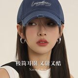 戚小米s999纯银银色素圈耳环圈圈女2026新款爆款高级感耳钉耳圈圆圈耳饰 设计款耳圈一对【s999银针】