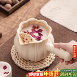 八千行围炉煮茶壶陶瓷侧把烤奶罐罐大容量室内户外煮茶器具可明火烧水壶