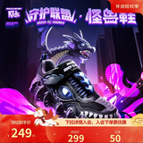 Skechers斯凯奇自营男中大童怪兽魔术贴闪灯男童运动鞋儿童跑步鞋400112L