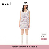DZZIT【爆款补单】花包小香裙地素夏季粗花呢小香风吊带背心连衣裙 花色（批次2） M