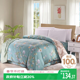 艾薇 A类被套单件被罩纯棉温馨磨毛全棉双人被套220*240cm  清馨花园