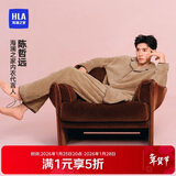 海澜之家【陈哲远同款】睡衣男翻领长毛珊瑚绒抗菌防螨长袖长裤家居服套装