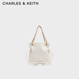 CHARLES&KEITH柔软抽绳简约链条福袋包单肩斜挎包包女包生日礼物CK2-80151536