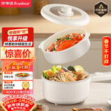 荣事达（Royalstar）电煮锅 家用多功能学生宿舍泡面电火锅蒸煮煎炒锅电热锅小电锅电炒锅带蒸笼 DZG16A家电