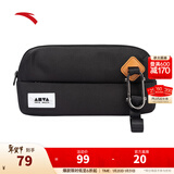 安踏（ANTA）王一博同款斜挎包 男女休闲运动通勤包简约百搭轻便骑行单肩胸包 基础黑-1 均码