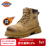 Dickies男士马丁靴高帮时尚男靴工装靴情侣靴男 黄棕-加绒    41  -男款 