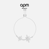 APM Monaco六芒星情侣手链气质手饰简约时尚银饰送女友新年礼物925银