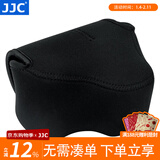 JJC 相机内胆包 保护收纳套 适用于佳能EOS R7 R10+18-45mm M6 M100 M3 M200 M10 徕卡Q3 微单配件 OC-C3大号 黑色