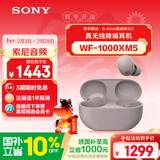 索尼（SONY）WF-1000XM5【政府补贴】真无线蓝牙降噪耳机 新一代降噪豆智能AI蓝牙5.3 玫瑰灰 新年 情人节礼物