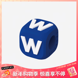 CASETIFY 硅胶串珠 DIY手机背带挂绳/腕带 字母/爱心/小狗/蝴蝶 适用于iPhone全系列 手机配件/背带配件 字母W