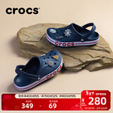 卡骆驰（CROCS）洞洞鞋贝雅卡骆班轻便耐磨一脚蹬休闲鞋|205089 深蓝/辣椒红-4CC 41 /42(260mm)