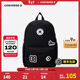 Converse匡威书包新款双肩包学生初中男女童背包休闲书包 正黑色 M【30*11.5*44cm 约15L】