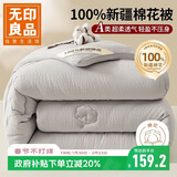 无印良品A类100%新疆纯棉花被子 春秋被芯空调被冬季棉被 厚6斤 200*230cm