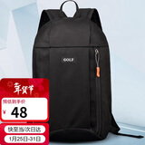 高尔夫GOLF双肩包男士休闲旅行迷你双肩背包轻便小书包5I032885J黑色