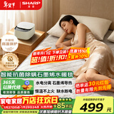 夏普水暖电热毯除螨双人石墨烯水循环水电褥子智能抗菌2025新款加热家用调温床垫定时恒温水热毯电暖毯 【抗菌除螨+石墨烯轻音导热】1.5*1.8米双人