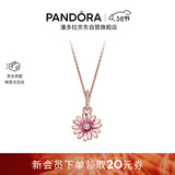 潘多拉（PANDORA）[女神节礼物]浪漫雏菊项链套装玫瑰金色小众设计感生日礼物送女友