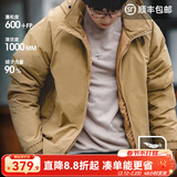 马登工装美式复古连帽羽绒服男秋冬加厚保暖外套90白鸭绒男士防寒衣服 卡其色 【男士羽绒服冬季/羽绒服短款/加厚面包服】 2XL （170-185斤）