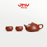 束氏丨京红运真裸价·宜兴手工紫砂壶茶具朱泥石瓢养生泡茶壶礼盒装