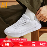 361°板鞋男鞋秋冬季新款青禾加绒保暖百搭经典小白鞋休闲运动鞋子男 361度白【秋冬革面】 41